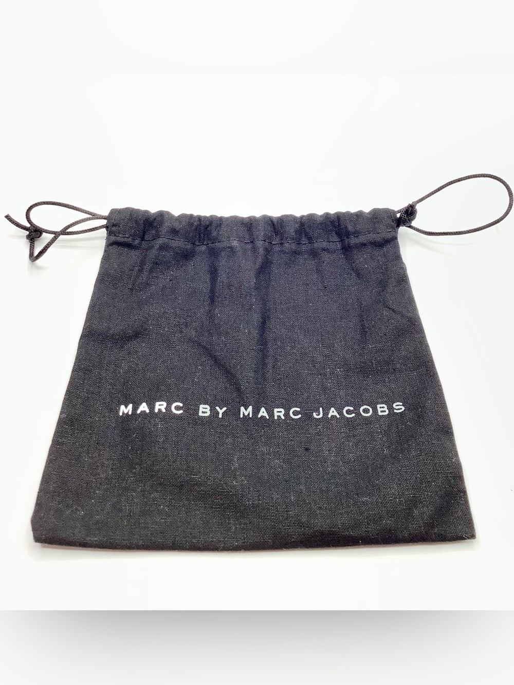 Marc by Marc Jacobs Black Drawstring Pouch with White Logo